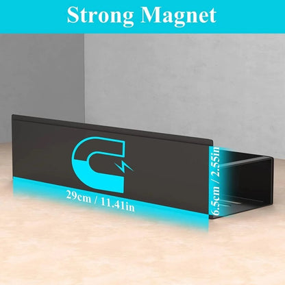 Set de 4 Rafturi Magnetice HOZRO, pentru Condimente, Obiecte Esentiale, Capacitate de Suport Pana la 6 Kg, Design Compact si Practic