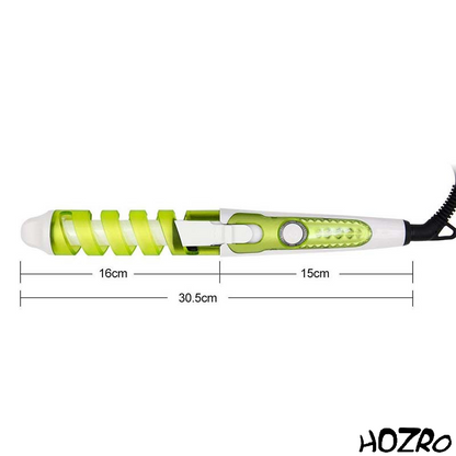 Ondulator HOZRO, pentru Păr, 35W, Design Personalizat, Spiral, Simplu de Utilizat – Placă de Creație Valuri și Bucle pentru Coafuri Profesionale, Verde HOZRO