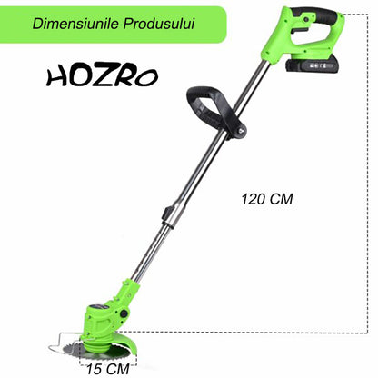 Motocoasa electrica HOZRO pentru Gradinarit, 2 acumulatori 36V, 18.000 RPM, multiple moduri de taiere, accesorii incluse, autonomie mare HOZRO