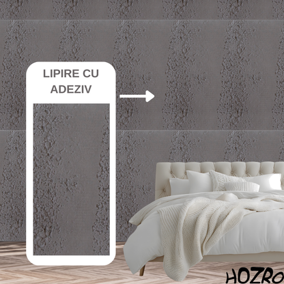 Panouri Decorative Exterior HOZRO, Soft Stone Skin 60 x 120 cm – Finisaj Elegant Tip Piatră, Montaj Rapid, Rezistență Ridicată pentru Fațade Moderne, Model 602-35 BESTSELLS