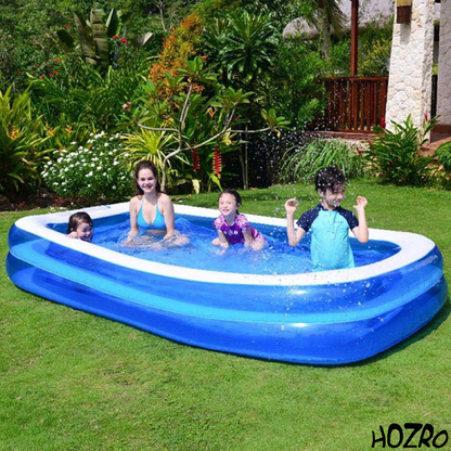 Piscină gonflabilă HOZRO, pentru adulți 305×183×55 cm – Portabilă si spațioasă pentru cupluri, ideală pentru baie cu spumă, relaxare sau răcorire vara, design durabil și rezistent la uzură, ușor de instalat și depozitat HOZRO