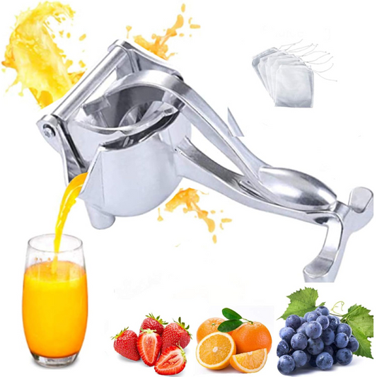 Presă HOZRO, pentru Fructe și Legume – Dispozitiv Manual din Material Rezistent, Ușor de Folosit, Ideal pentru Sucuri Proaspete, Piureuri, Sosuri și Rețete de Casă, Ușor de Curățat și Durabil HOZRO