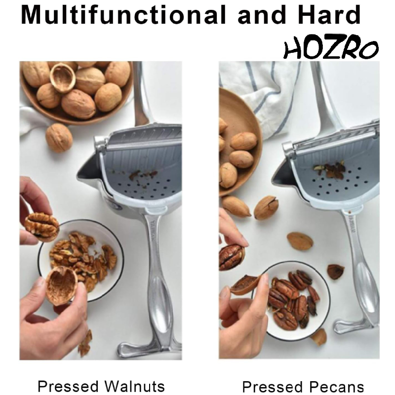 Presă HOZRO, pentru Fructe și Legume – Dispozitiv Manual din Material Rezistent, Ușor de Folosit, Ideal pentru Sucuri Proaspete, Piureuri, Sosuri și Rețete de Casă, Ușor de Curățat și Durabil HOZRO