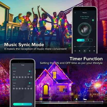 Bandă LED RGB Smart 5 m, USB, Bluetooth, control prin aplicație și telecomandă, IP65 BESTSELLS