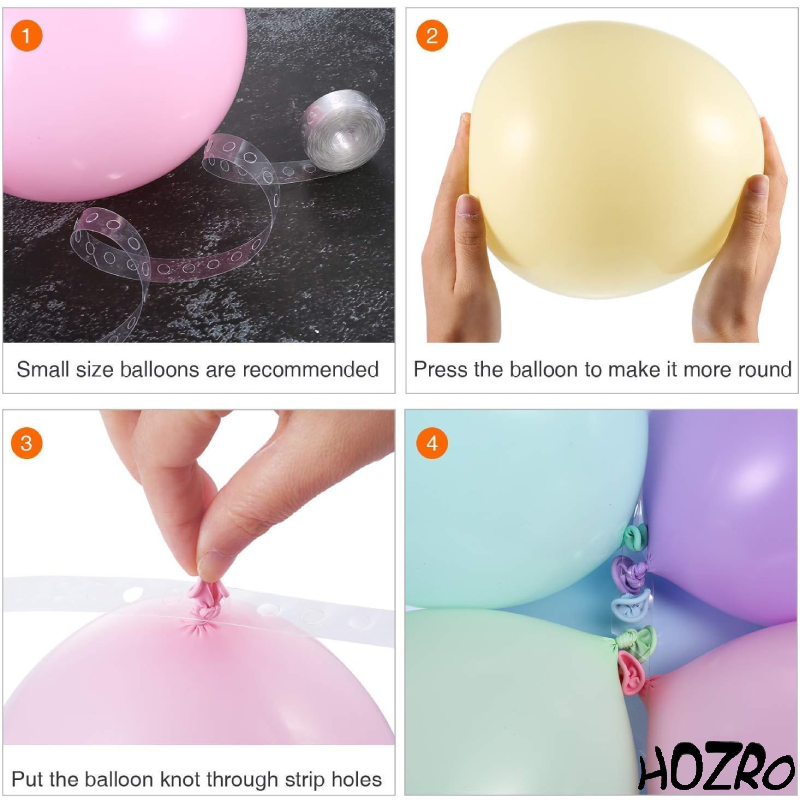 Rola HOZRO, pentru Arcadă și Decor Baloane – Accesoriu Practic pentru Petreceri, Nunti, Aniversări și Evenimente Speciale, Ușor de Utilizat pentru Crearea de Arcade și Ghirlande HOZRO
