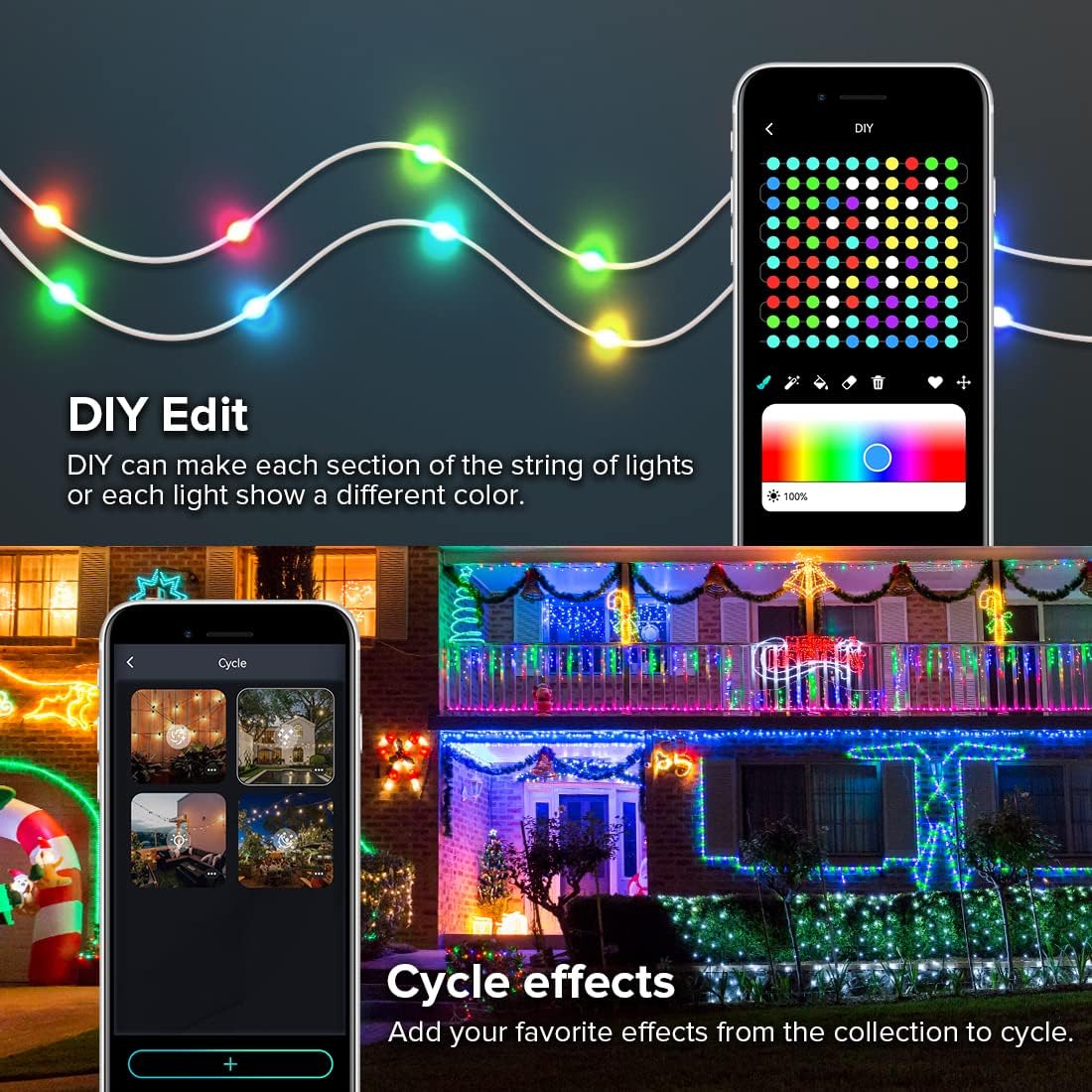 Bandă LED RGB Smart 5 m, USB, Bluetooth, control prin aplicație și telecomandă, IP65 BESTSELLS
