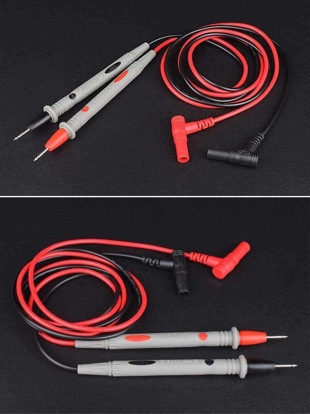 Cabluri de multimetru, 1m, rosu/negru, 4 mm, set de 2 bucati, izolate, 1000V CAT III / 600V CAT IV BESTSELLS