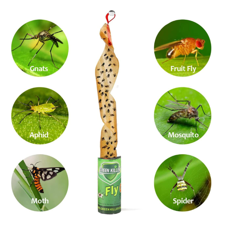 Rolă Lipici HOZRO, pentru Muște și Insecte – Capcană Adezivă Puternică, Non-Toxică și Eficientă, Ideală pentru Casă, Terasă, Bucătărie sau Spații Comerciale HOZRO