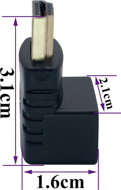 Adaptor HDMI tip A 19-pin, 90 GRADE, 1920x1080p BESTSELLS