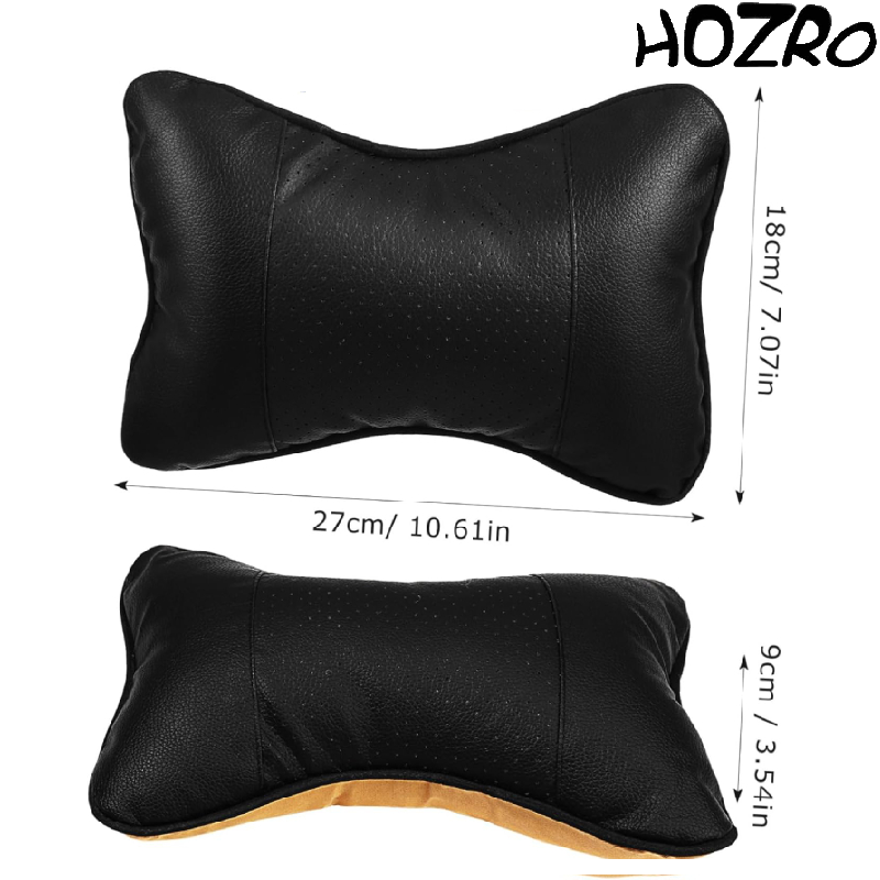 Perna Tetieră Neagră HOZRO, 18x27 cm – Suport Ergonomic pentru Gât și Cap, Confort Sporit pentru Mașină, Birou sau Acasă, Material Durabil și Ușor de Întreținut HOZRO