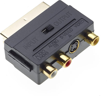 Adaptor Euroscart la RCA/S-VIDEO+ switch IN/OUT BESTSELLS