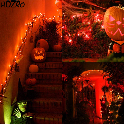 Ghirlandă Luminoasă pe Rolă HOZRO 100M cu 480 LED-uri Roșii, Rezistentă la Apă, pentru Interior și Exterior – Iluminare Decorativă de Crăciun și Evenimente Festive HOZRO