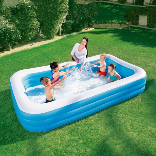 Piscină gonflabilă HOZRO, pentru adulți 305×183×55 cm – Portabilă si spațioasă pentru cupluri, ideală pentru baie cu spumă, relaxare sau răcorire vara, design durabil și rezistent la uzură, ușor de instalat și depozitat HOZRO