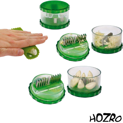 Aparat Manual HOZRO, pentru Usturoi – Grinder Verde, Ușor de Utilizat, Compact și Eficient pentru Gătit Rapid HOZRO