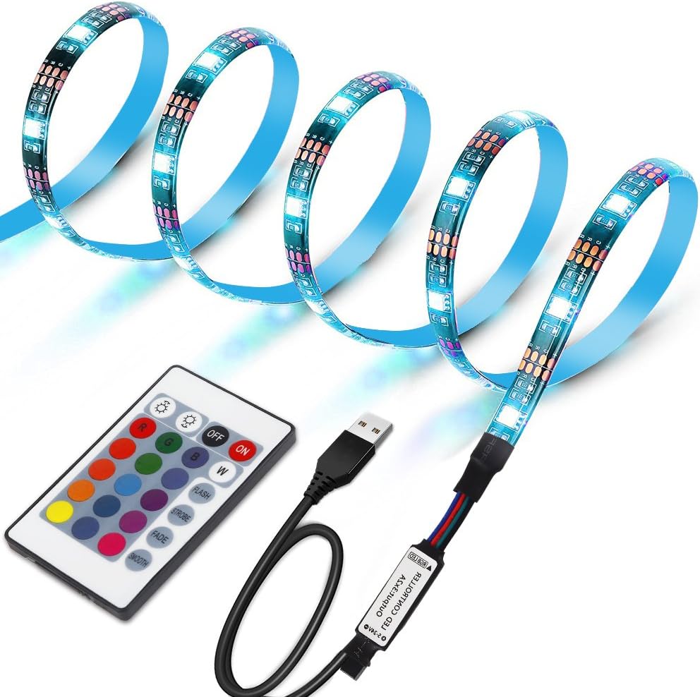 Bandă LED TV USB RGB cu telecomandă, iluminare ambientală pentru televizor BESTSELLS