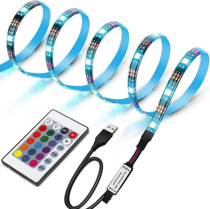 Bandă LED TV USB RGB cu telecomandă, iluminare ambientală pentru televizor BESTSELLS