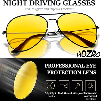 Ochelari de condus Aviator cu lentile polarizate HOZRO, protecție UV, design clasic și elegant, ideali pentru condus, activități outdoor și stil urban sofisticat HOZRO