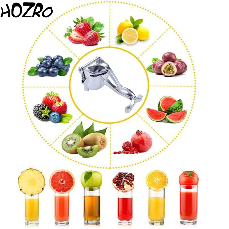 Presă HOZRO, pentru Fructe și Legume – Dispozitiv Manual din Material Rezistent, Ușor de Folosit, Ideal pentru Sucuri Proaspete, Piureuri, Sosuri și Rețete de Casă, Ușor de Curățat și Durabil HOZRO