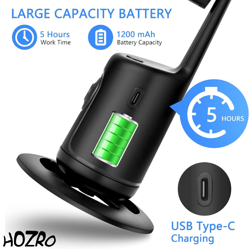 Suport Smart HOZRO, pentru Telefon cu Rotire Automata 360°– Trepied cu Functie de Tracking Facial si Corporal, Control prin Gesturi, Fara Aplicatie, cu Telecomanda si Functie Selfie Stick, Ideal pentru Vlogging, TikTok, Filmari si Streaming HOZRO