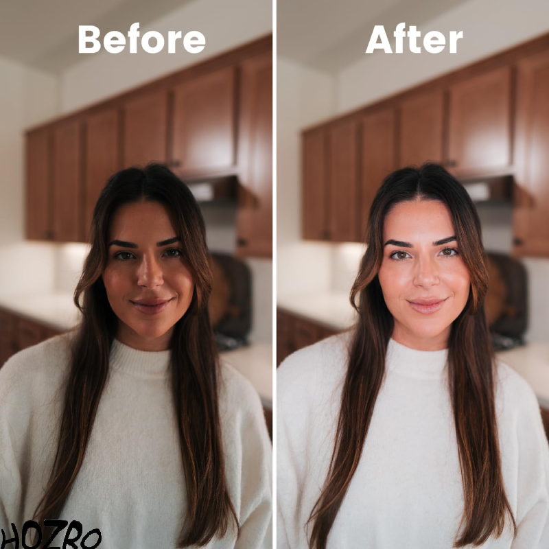 Ring Light HOZRO, 15 cm/ 6'' – Iluminare Versatilă în 3 Trepte, Ideală pentru Foto și Video HOZRO