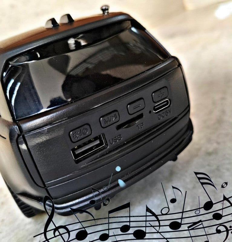 Boxă Portabilă Stil Range Rover, Încărcare Solară, 10W, Bluetooth, Radio FM, Antenă, USB, MP3, TF, Black BESTSELLS