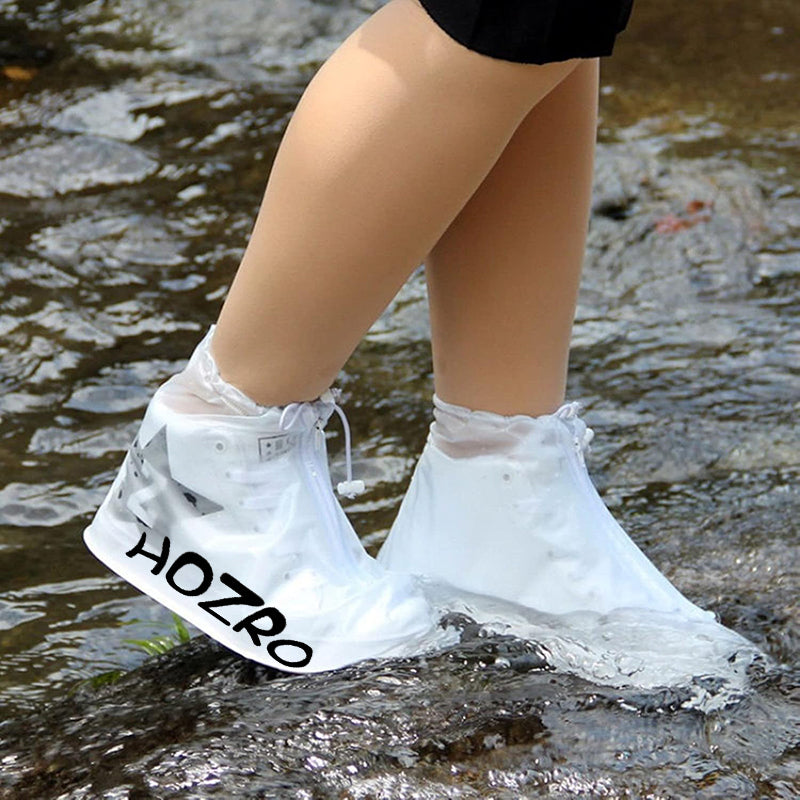 Husa protectie incaltaminte, Rezistente la apa, ploaie/zapada/noroi, reutilizatile, L (38-40), transparente HOZRO