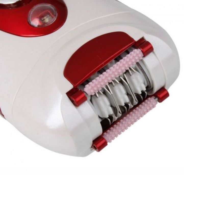 Aparat de Ras Electric 2 în 1 HOZRO, GM-2118, Roșu, cu Trimmer Integrat pentru Barba și Păr, Design Ergonomic, Lame din Oțel Inoxidabil, Reîncărcabil, Ideal pentru Îngrijirea Zilnică HOZRO