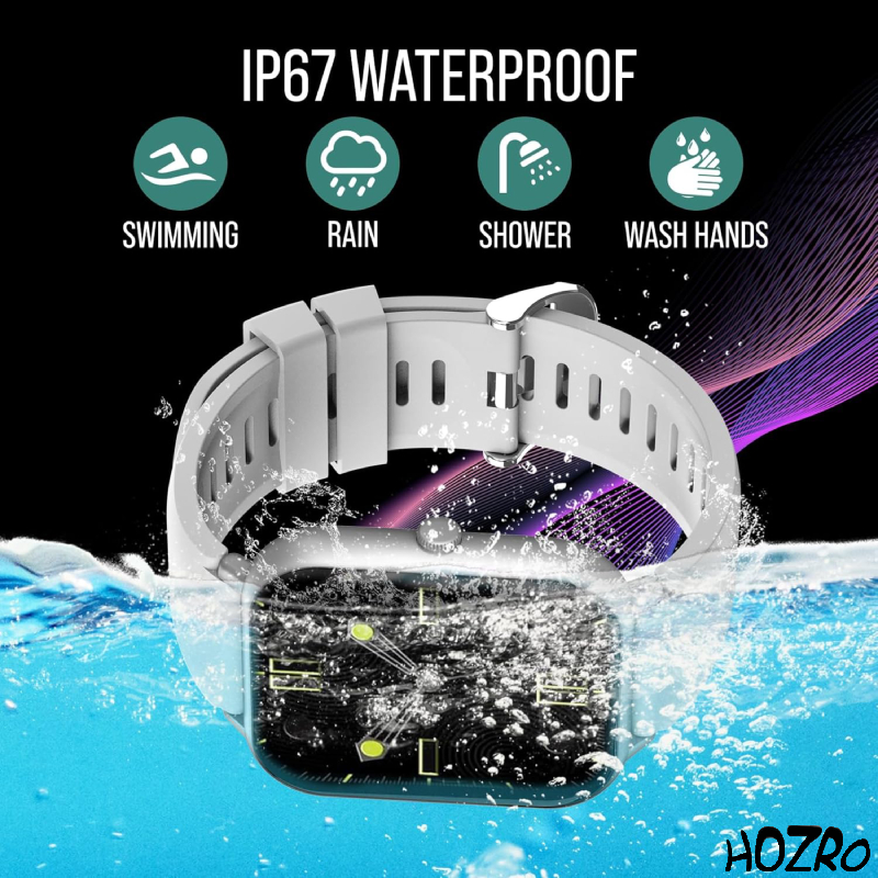 Smartwatch HOZRO, X8 Pro Max, Gri, Ecran HD, Monitorizare Sănătate, IP67 Waterproof, Notificări, Sport, Apel Bluetooth, Compatibil Android & iOS HOZRO