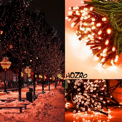 Ghirlandă Luminoasă pe Rolă HOZRO 100M cu 480 LED-uri Roșii, Rezistentă la Apă, pentru Interior și Exterior – Iluminare Decorativă de Crăciun și Evenimente Festive HOZRO