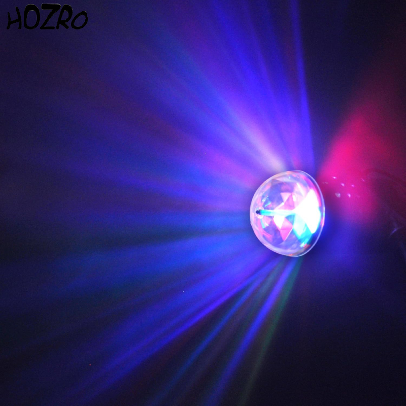Proiector Disco HOZRO, cu LED-uri Multicolore, Rotire Automată și Efecte de Lumină Dinamică – Ideal pentru Petreceri, Cluburi, Karaoke, Nuntă și Evenimente HOZRO