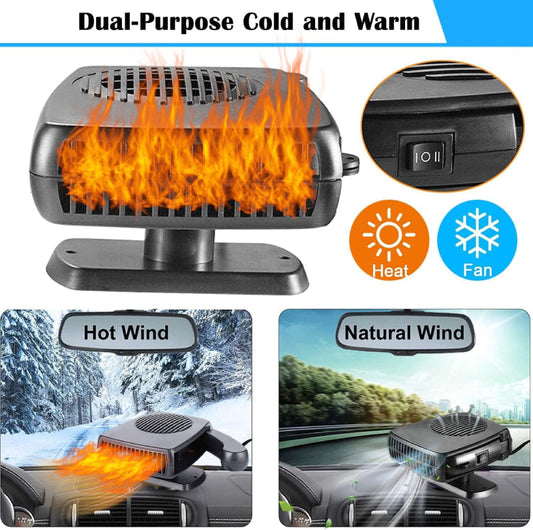 Aeroterma auto cu aer cald, rece, alimentare 12W, de la priza masinii, Neagra BESTSELLS