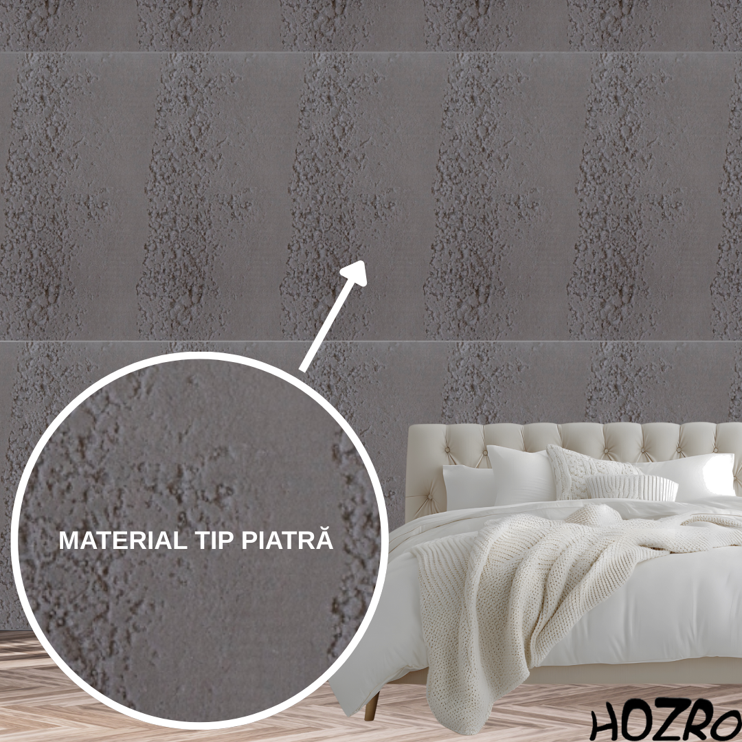 Panouri Decorative Exterior HOZRO, Soft Stone Skin 60 x 120 cm – Finisaj Elegant Tip Piatră, Montaj Rapid, Rezistență Ridicată pentru Fațade Moderne, Model 602-35 BESTSELLS