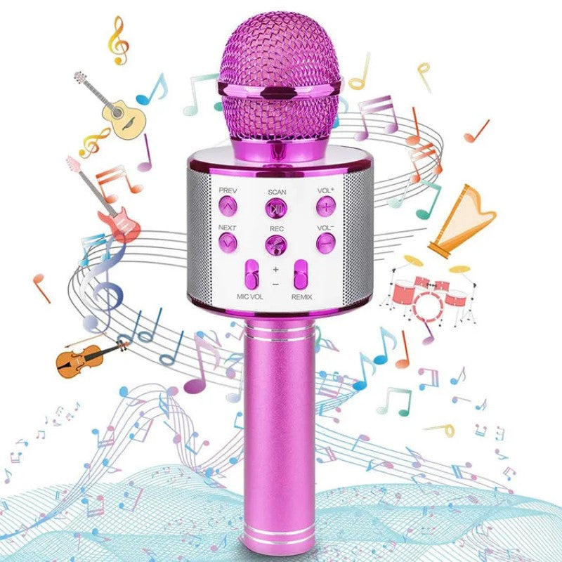 Microfon Wireless pentru Karaoke cu Bluetooth, Pink – Distracția începe aici! 🎤 BESTSELLS