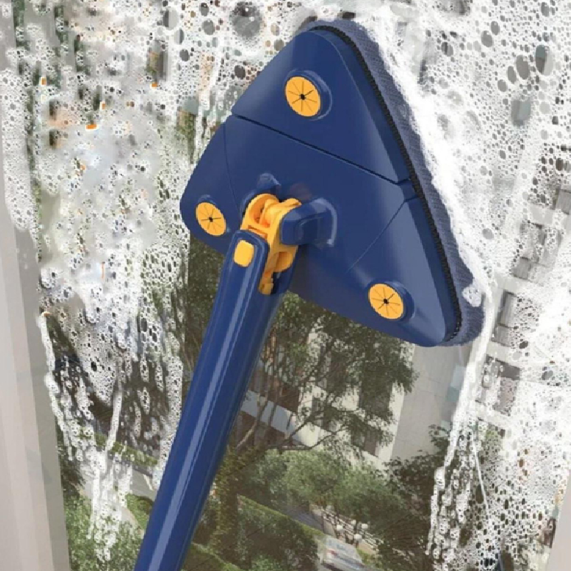 Mop Triunghiular HOZRO, Design Special pentru Colțuri și Zone Înguste, Ideal pentru Curățenie Eficientă în Spații Dificil de Accesat HOZRO