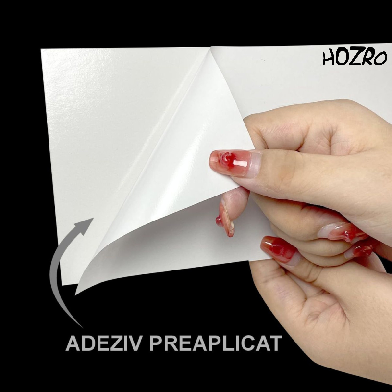 Autocolant HOZRO, Decorativ Marmură Neagră – Folie Autoadezivă Rezistentă la Apă și Zgârieturi, Ideală pentru Mobilă și Pereți HOZRO