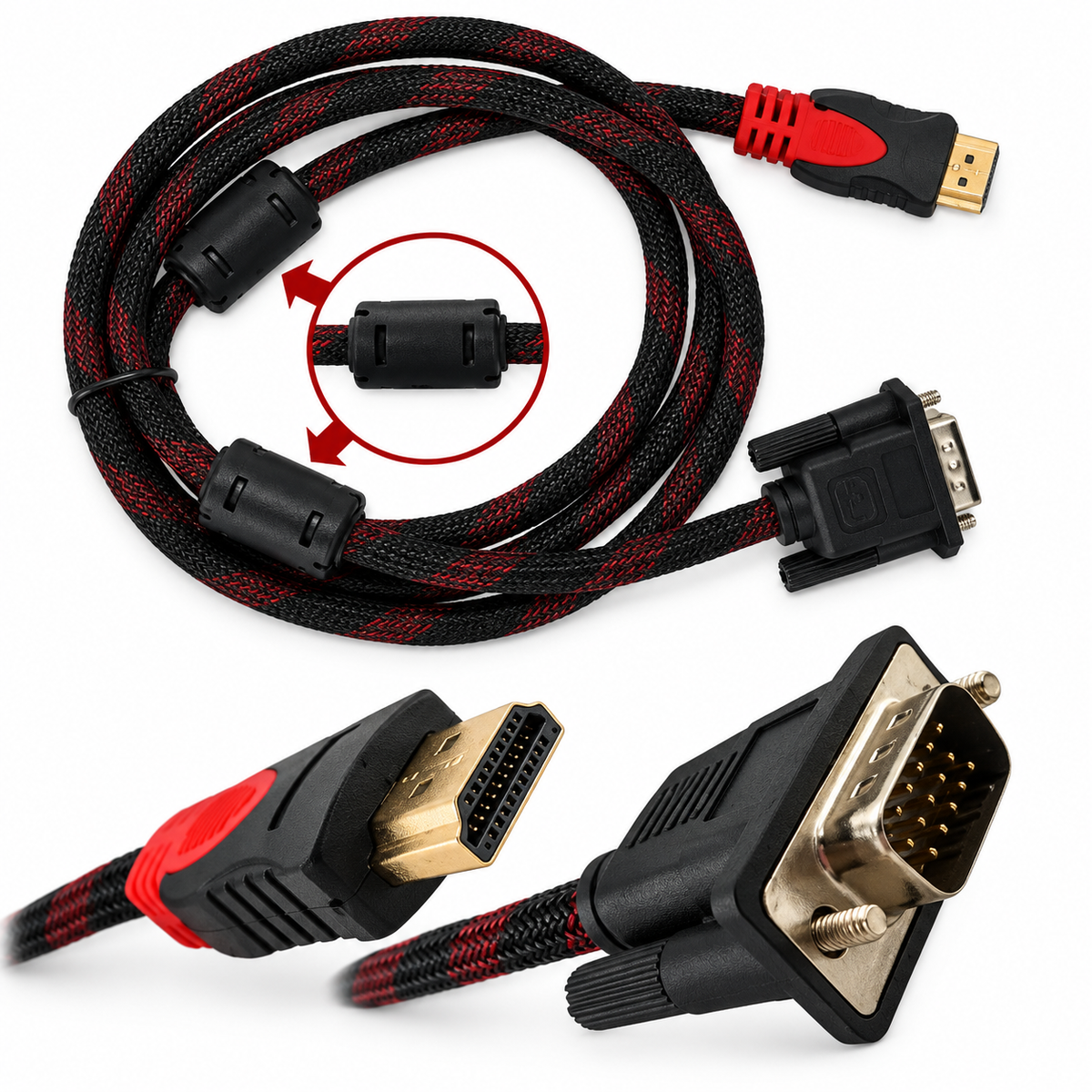 Cablu adaptor HDMI to VGA, 1,5 m