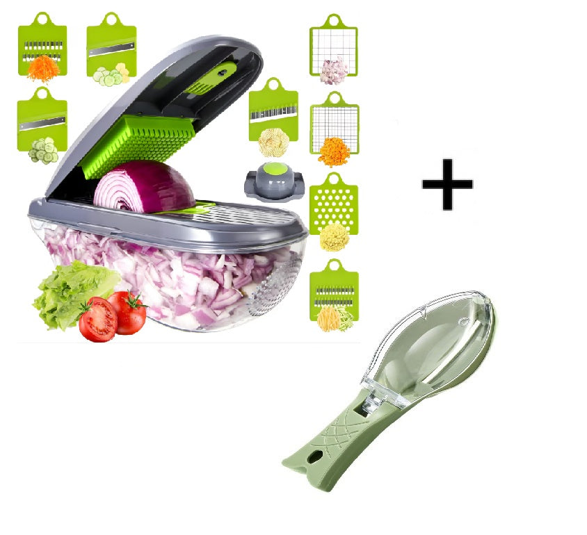 PACHET PROMO: Razatoare 12 in 1 Shredder legume si fructe +  Dispozitiv pentru Curățarea Solzilor de Pește HOZRO (Copy) (Copy) BESTSELLS