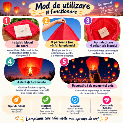Lampioane Zburătoare – Aprinde un Vis și Lasă-l să Zboare in ce Culoare Doresti BESTSELLS