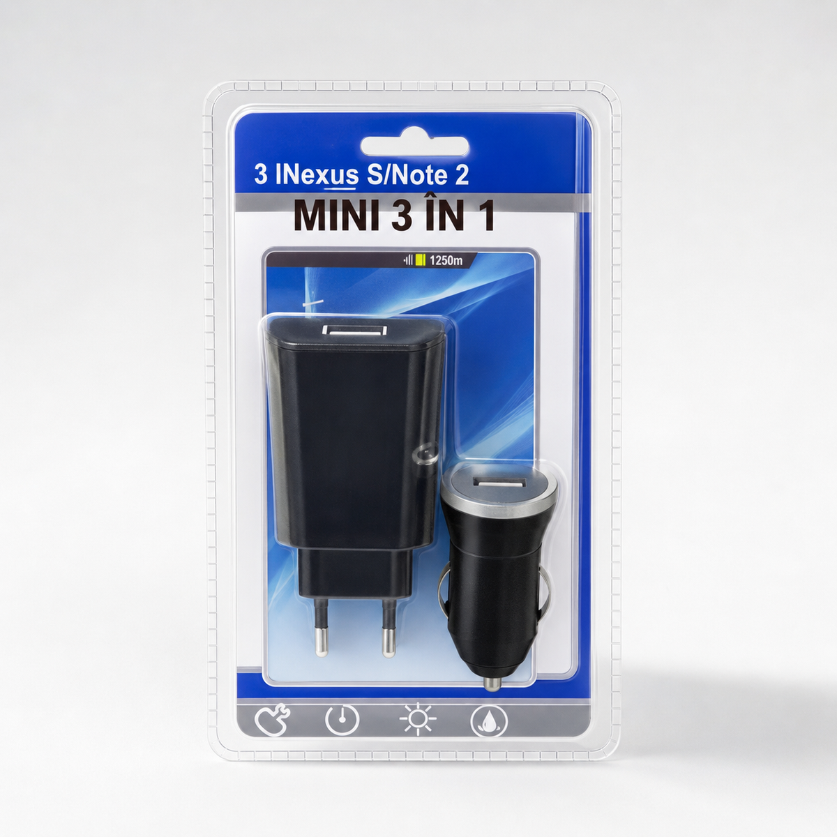 Încărcător Hozro 3-in-1 – 5V / 1A, pentru priză și mașină HOZRO