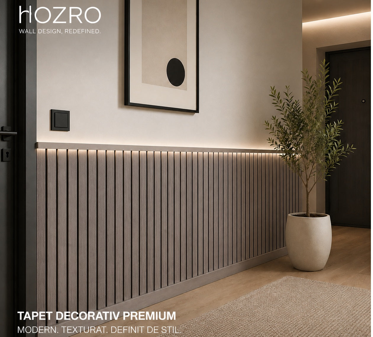 Tapet autocolant HOZRO, cu efect de fante, dimensiune 58×300 cm – material decorativ flexibil pentru amenajări contemporane și transformări fără efort, Model 605-11 HOZRO