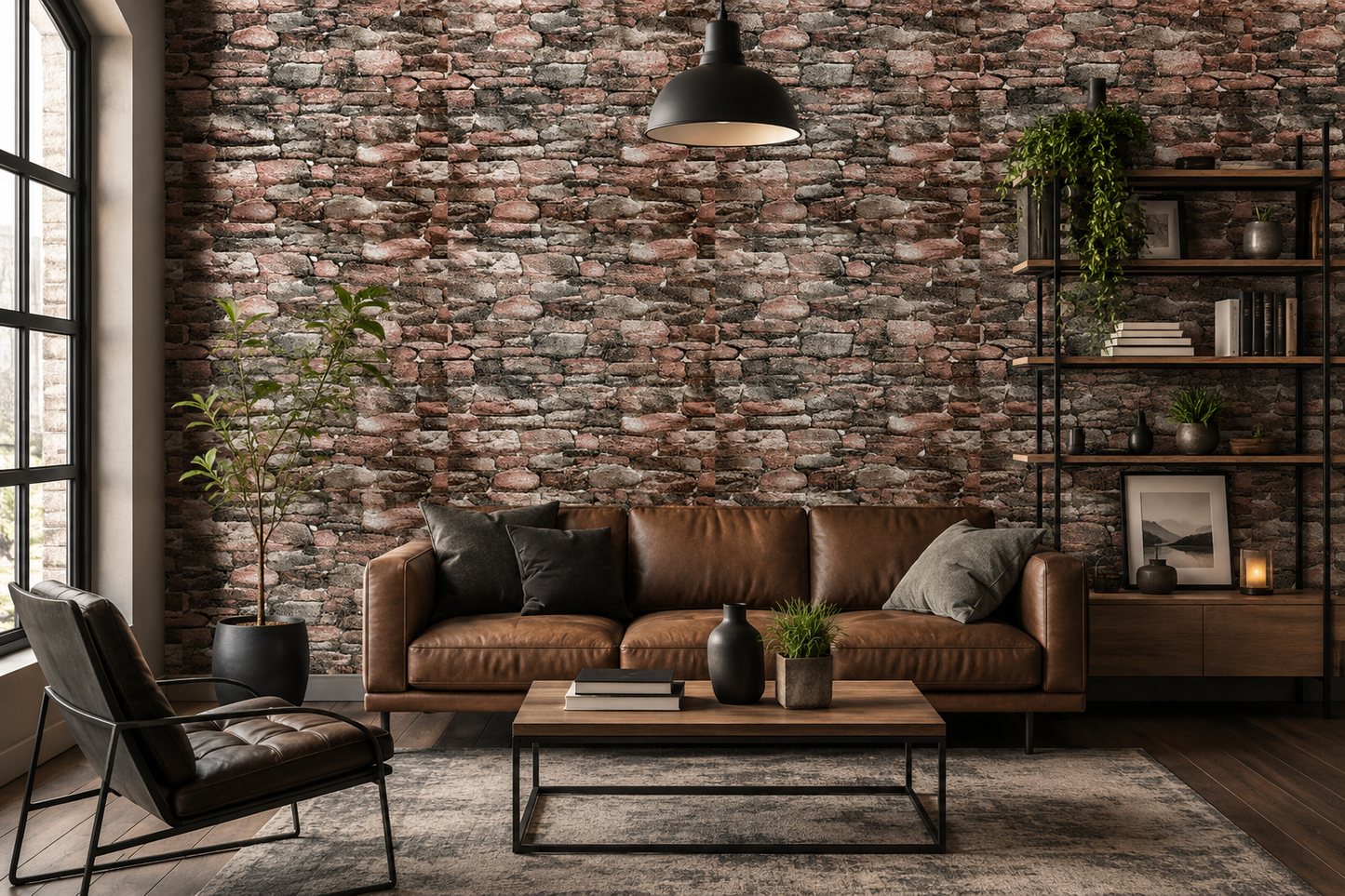 Tapet 3D autoadeziv HOZRO, Model imitatie caramida, design modern, foarte usor de montat, TG-88 HOZRO