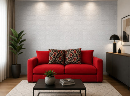 Tapet 3D autoadeziv HOZRO, Model pentru Tavan/Perete, design modern, foarte usor de montat, Alb Patrat/ Romb ,TAPET 15 HOZRO