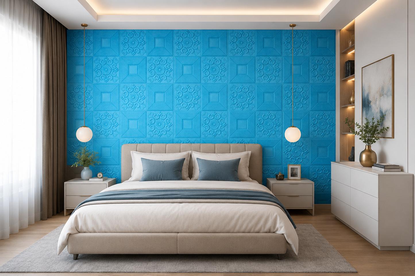 Tapet 3D autoadeziv, Model pentru Tavan/Perete, design modern, foarte usor de montat, TG 122 HOZRO