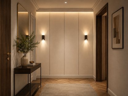Tapet 3D autoadeziv HOZRO, Model Placa Dubla, perete/tavan, waterproof, usor de montat, design modern, 70x70 cm, alb, TAPET 4 HOZRO