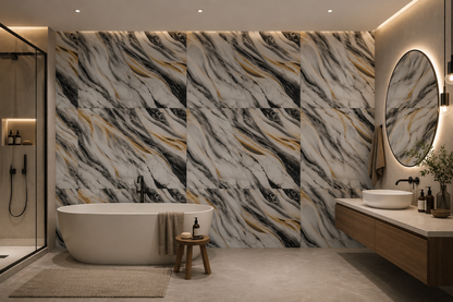 Tapet imitatie Marmura decorativa, autoadezive, model abstract, 60x60 cm, 250-24 BESTSELLS