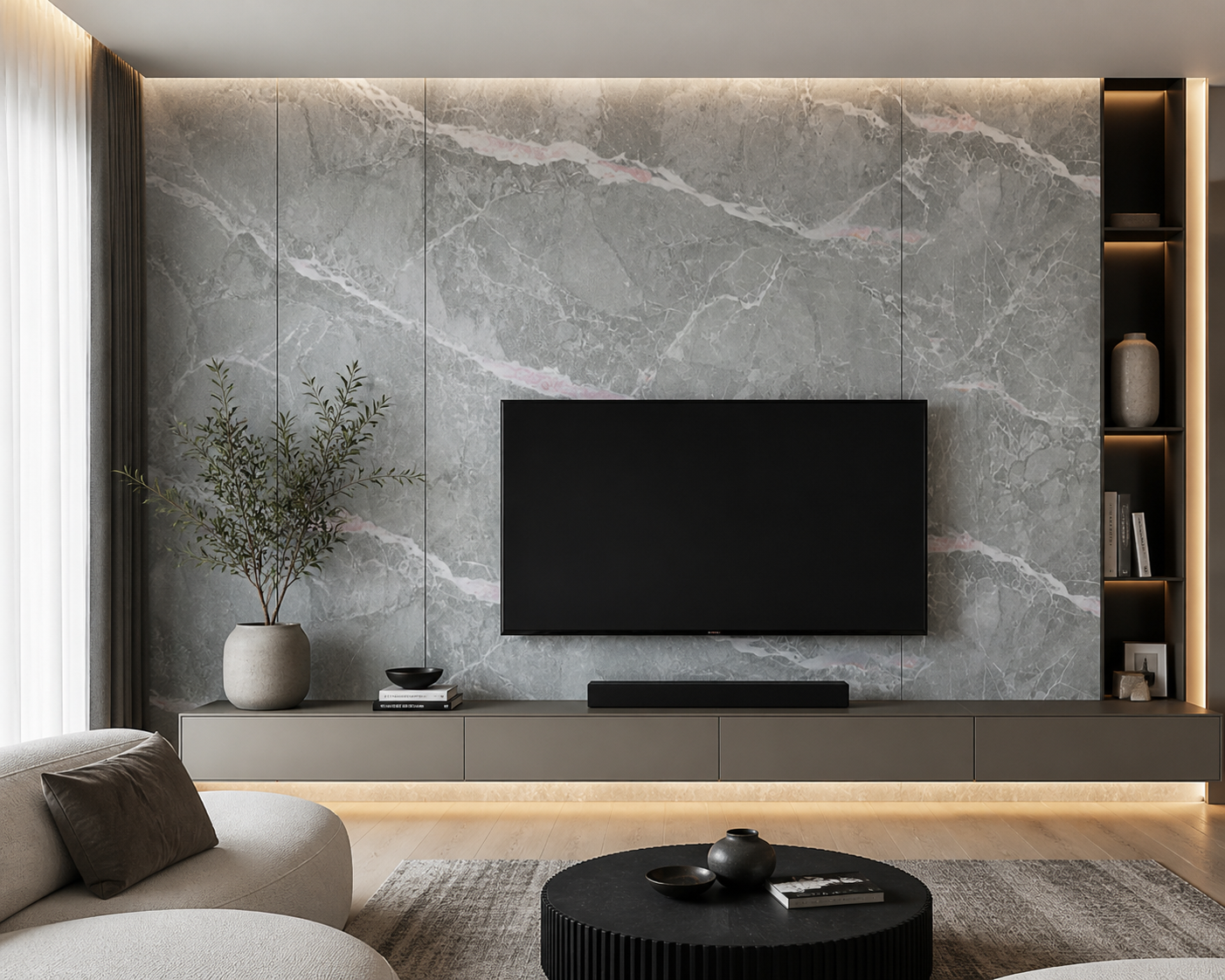 Set placi Hozro, Tapet imitatie Marmura decorativa autoadezive, pentru pereti, model abstract, 60x60 cm, 250-19, grosime 2mm BESTSELLS
