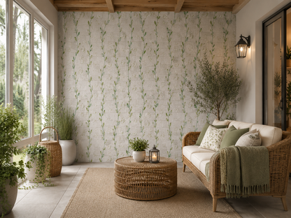 Tapet 3D Decorativ autoadeziv HOZRO, Model frunze Alb/Verde, perete/tavan, waterproof, usor de montat, design modern, 70x70 cm, alb, TAPET 105 HOZRO