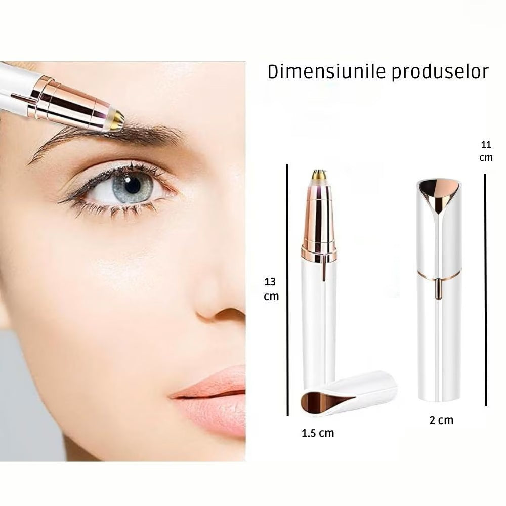 🌸 Set Epilator Facial și Epilator Sprâncene HOZRO® – Epilare Fără Durere, Încărcare USB, Design Portabil tip Ruj HOZRO
