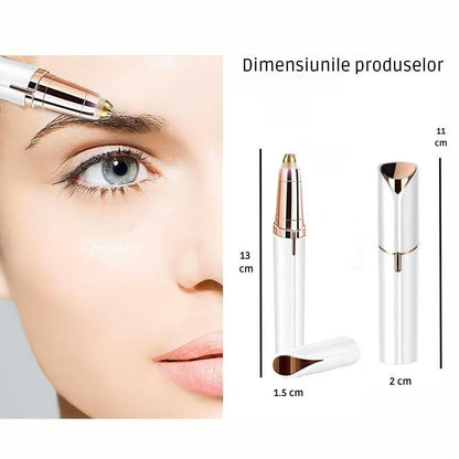 🌸 Set Epilator Facial și Epilator Sprâncene HOZRO® – Epilare Fără Durere, Încărcare USB, Design Portabil tip Ruj HOZRO