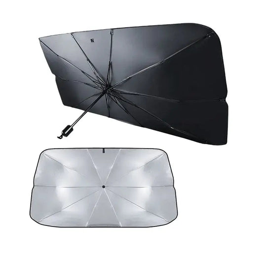 Parasolar HOZRO, Tip Umbrela 120cm x 65cm pentru Parbrizul Masinii – Protectie UV Avansata, Reducere Temperaturi Interioare, Design Compact si Usor de Utilizat pentru Toate Modelele de Masini HOZRO